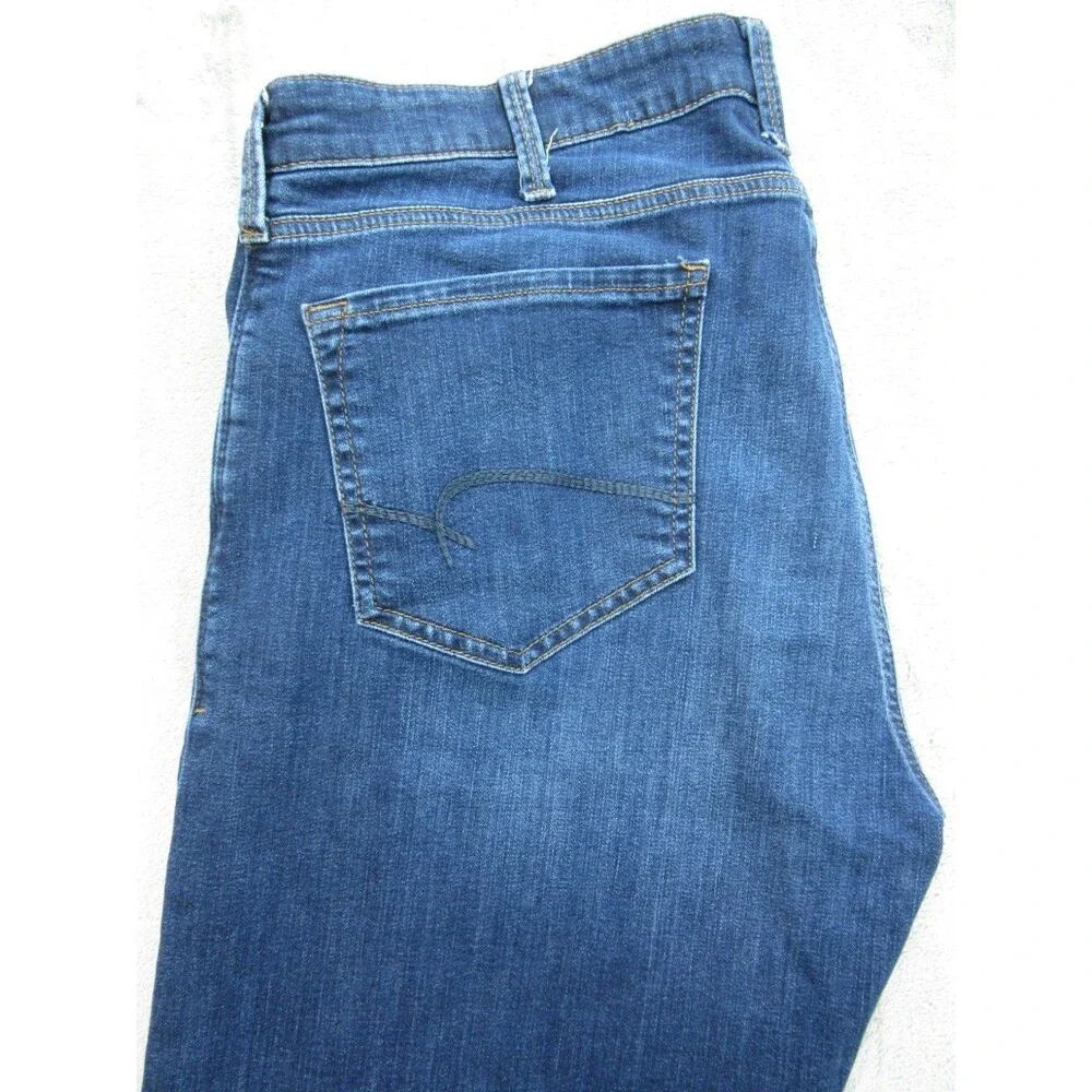 Mavi Jeans Zach Mens 38x36 (Actual 35 x 34) Straight Leg Dark Wash Blue 5-Pocket
